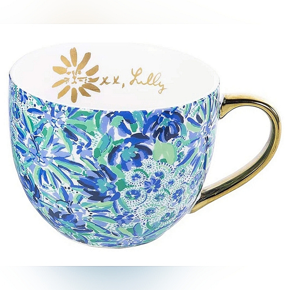 Lilly Pulitzer High Manetenance 12 Ounce Ceramic Coffee Mug Tea Cup - Picture 12 of 13